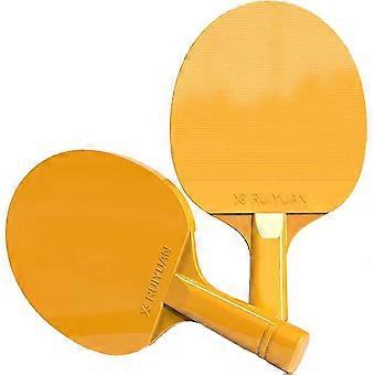 Table Tennis Rackets Set, Plastic Table Tennis Bats 2pcs- Yellow