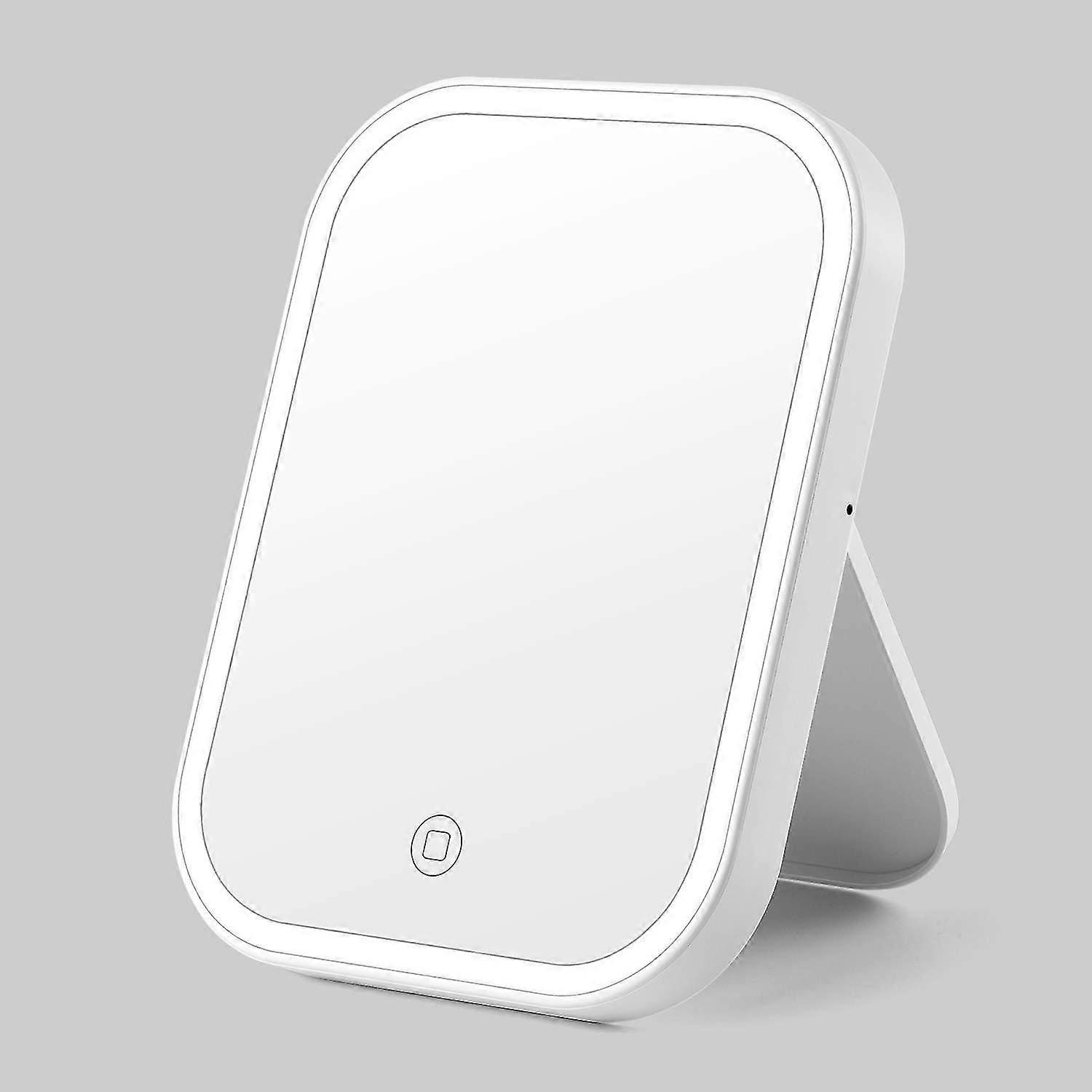 Vanity Mirror With Light Vanity Mirror With Led Lighting - Usb Charging Touch Screen - Rectangle, White