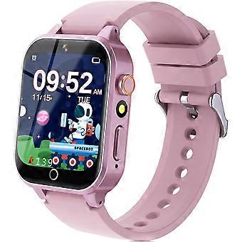 Kinder Smartwatch HD Touchscreen Kamera 26 Spiele Musik Player Video Alarm Schritt Zähler, Jungen Mädchen Spielzeug Geburtstagsgeschenke für 4-12 Jahre alt (Roségold)