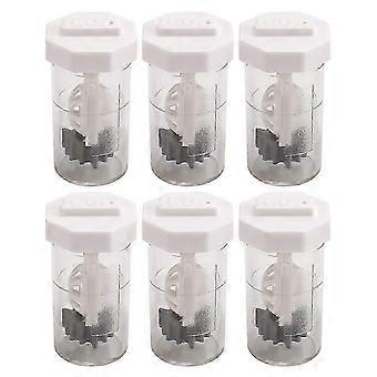 6-Piece Portable Hydrogen Peroxide Contact Lens Case Cleaner with Scleral Lens Stiff Clip AD