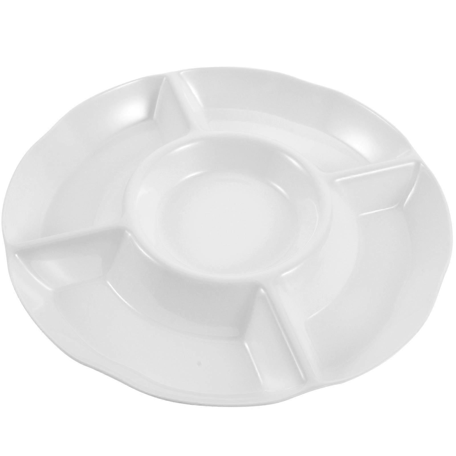 Fruit Serving Tray Divided Tray Appetizer Dish Hotels 1Pcs