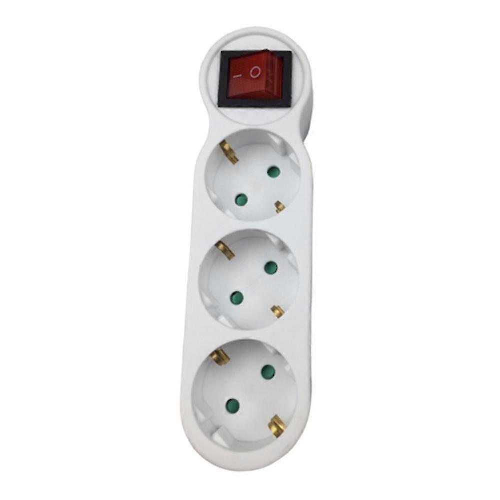 3 Holes Eu Plug Electronic Power Strip Fast Charging Switch Extension Socket
