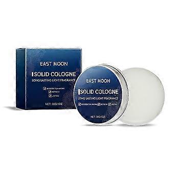 Men's Solid Cologne Balm  Long-Lasting Fresh Fragrance with Tea, Sandalwood & Amber  Easy Application, Skin-Friendly, Travel-Ready, Elegant Scent for