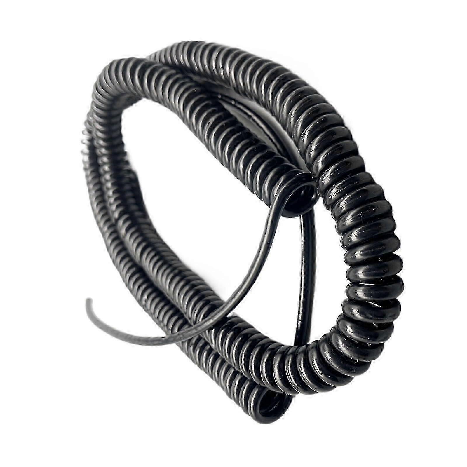 Flexible 2.5m Curly Cable 24AWG 2 Core Stretchable Electrical Wire