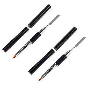 Poly Extension Gel Brush for Manicure Use Dual-Ended Nail Brush