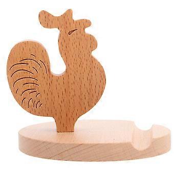 1Pc Adorable Wooden Desktop Phone Tablet Storage Rack Storage Stand for Home