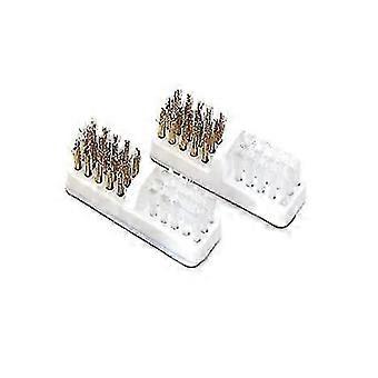 Mini Nail Art Drill Head Cleanser med Dual Clean Brush Sæt
