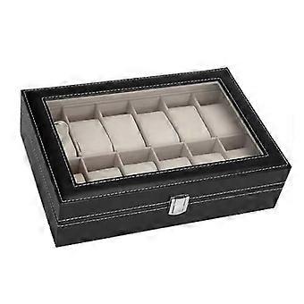 PU Leather Watch Display Box Storage Rack 12-digit watch box