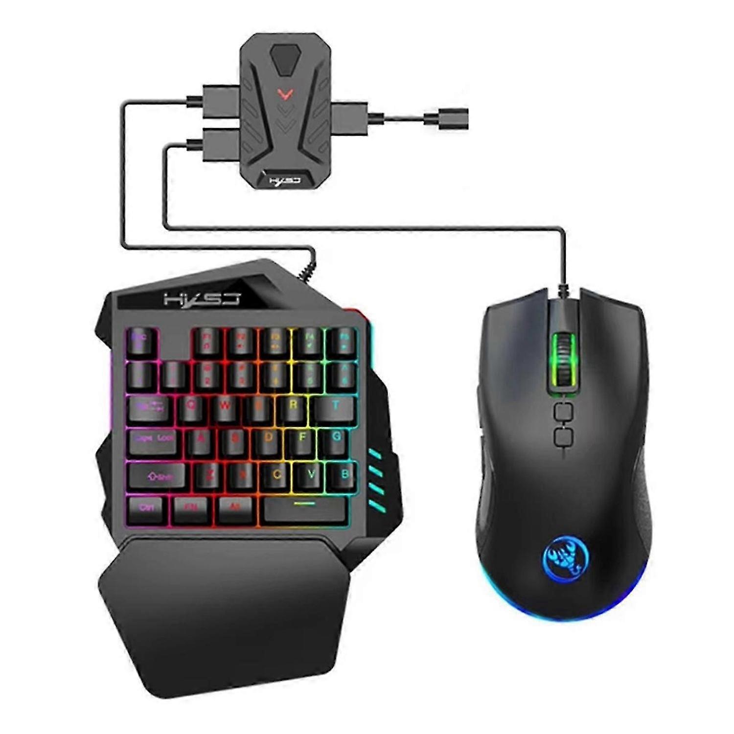 P8 Wired Gaming Keyboard Mouse Comb Converter