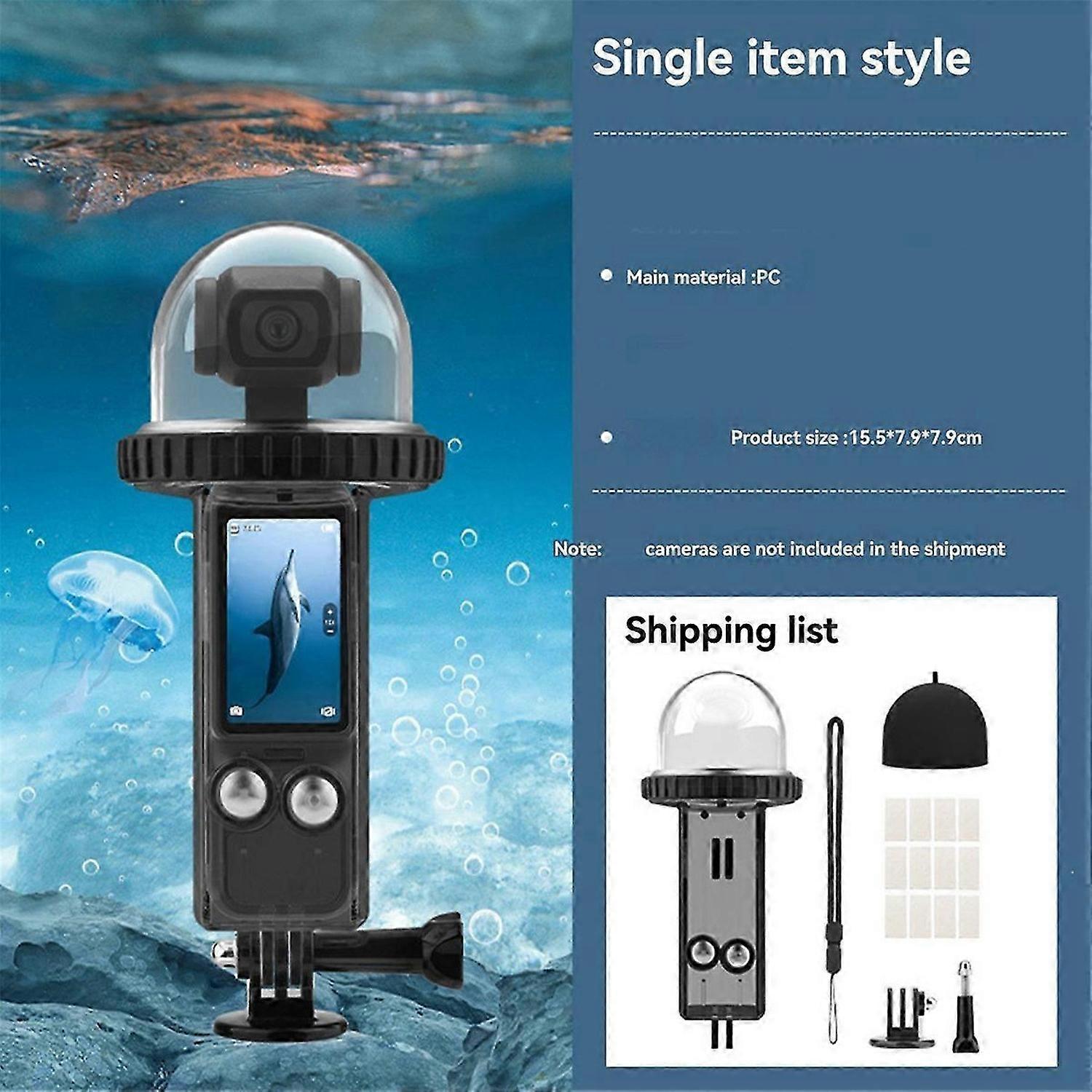 For 3 Underwater Diving Housing, Protective Shell, B