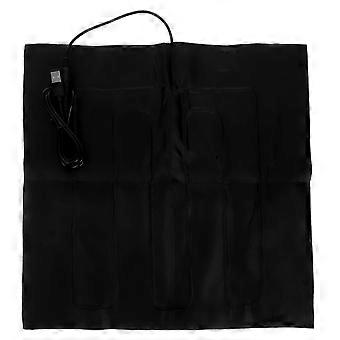 USB Heating Pad Pet Electric Heating Mat Provides Warmth Black Soft Blanket