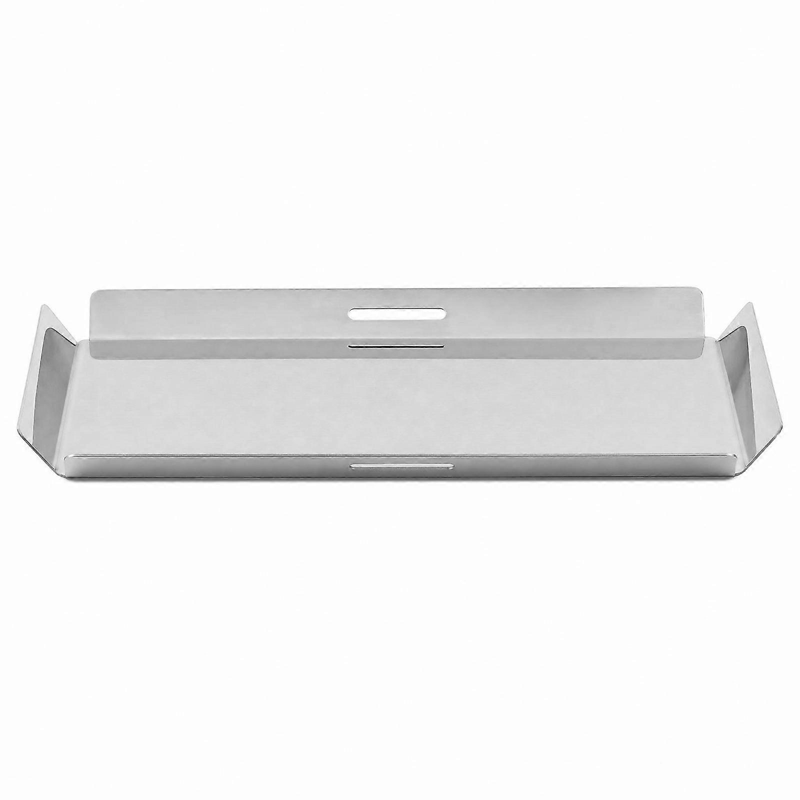 Silver Serving Tray with Handles Rectangular Mirrored Serving Tray Shallow for