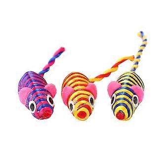 Katzenspielzeug, Spielzeugmäuse für Hauskatzen, 10-teiliges interaktives Mini-Maus-Set