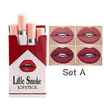 Little Smoke Tube Cigarette Lipstick, Waterproof Matte Velvet Lipsticks Lipstick, Lip Balm Long Lasting 24 Hours