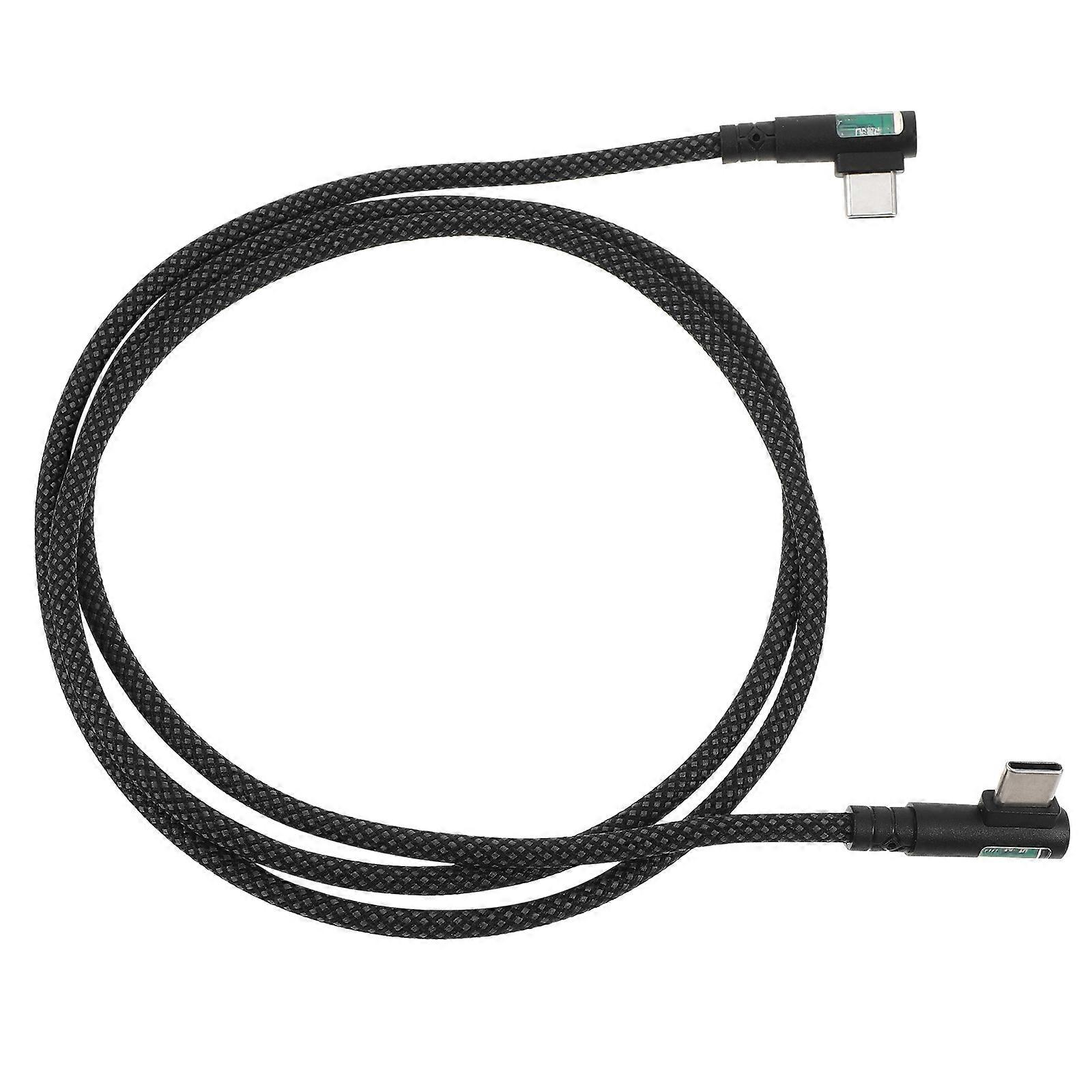 Data Cable Dual Type-C Cable for Fast Charging and Data Transfer Black