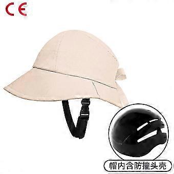 Casco da ciclismo da donna per il sole con casco da bici alla moda traspirante protezione solare casco da bici cappelli premium