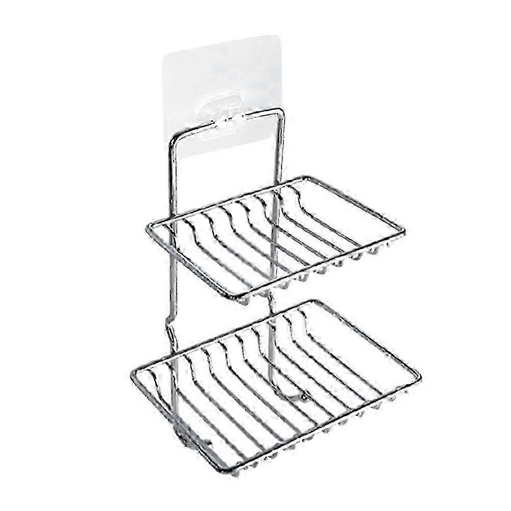 Stainless Steel Double-Deck Soap Holder
