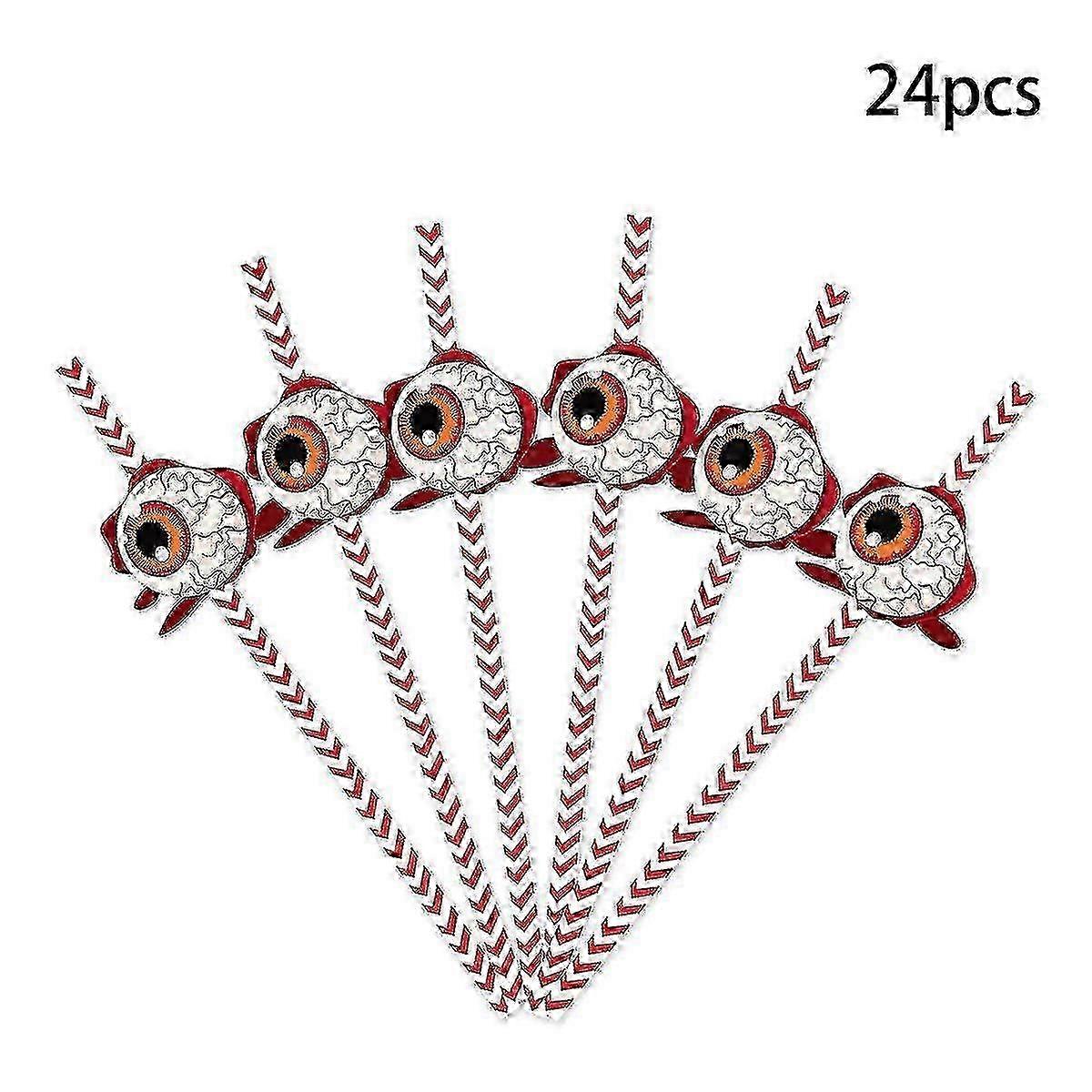 Halloween Paper Drink Straws Set