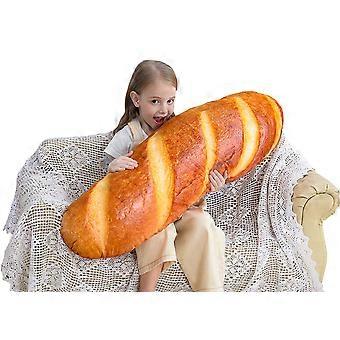 32 Inch Bread Pillow 3D Baguette Cushion Funny Food Plush Toy Soft Lumbar Back Support