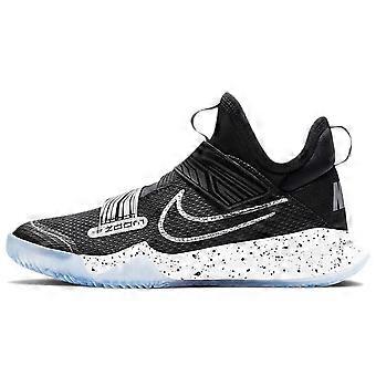 Scarpe da basket basse Nike antiscivolo, ammortizzate e resistenti all'abrasione, nere e bianche, unisex, CK0787-001