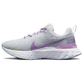 Nike React Infinity Run Flyknit 3 'Grey Rush Fuchsia' dames DZ3016-100