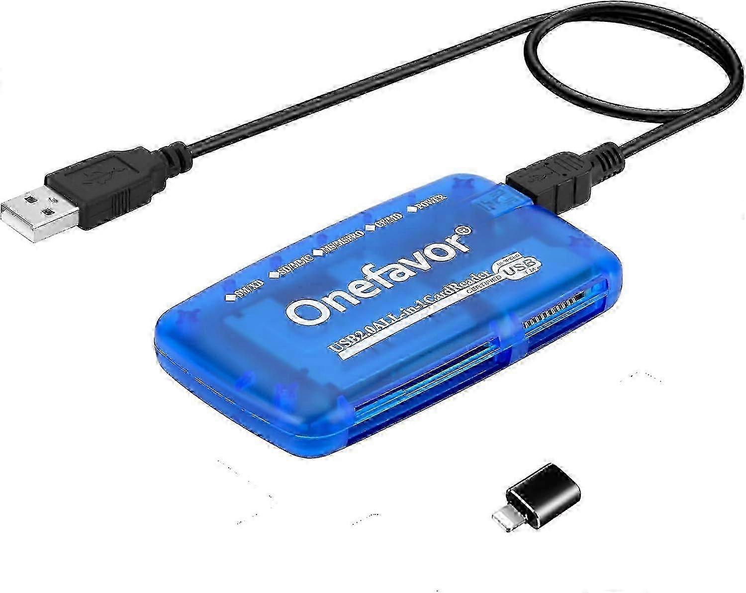 USB 2.0 Slim Multi Card Adapter