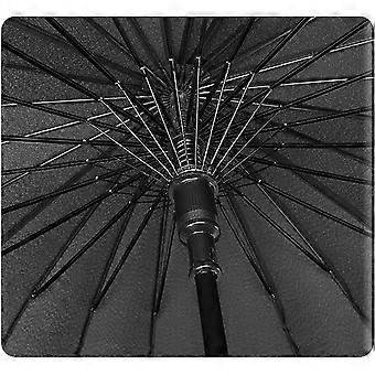 Windproof Automatic Golf Umbrella Pink Large Canopy with Leather Handle for Travel and Rain