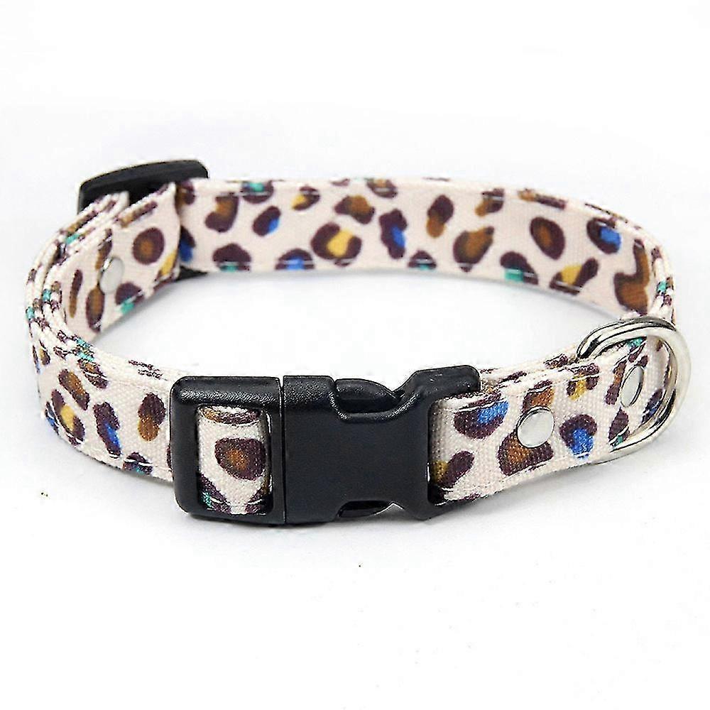 Engraved Leopard Dog Collar