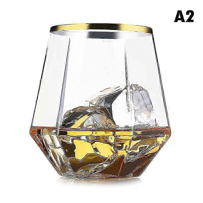360ml Drop-Proof Diamond Stemless PET Cup