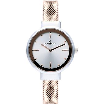 Radiant iris Quartz Analog Woman Watch with RA510602 Gold Plated Stainless Steel Bracelet