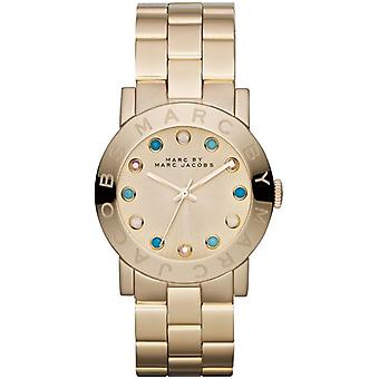 Marc by marc jacobs amy Quartz Analog Women's Watch with Stainless Steel Bracelet Gold Plated MBM3215