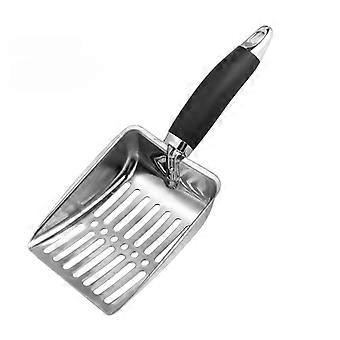 Dog Cat Clean Feces Supplies Stainless steel shovel Litter Scoop Reduces Dust Metal Long Handle Pet Cleanning Tools