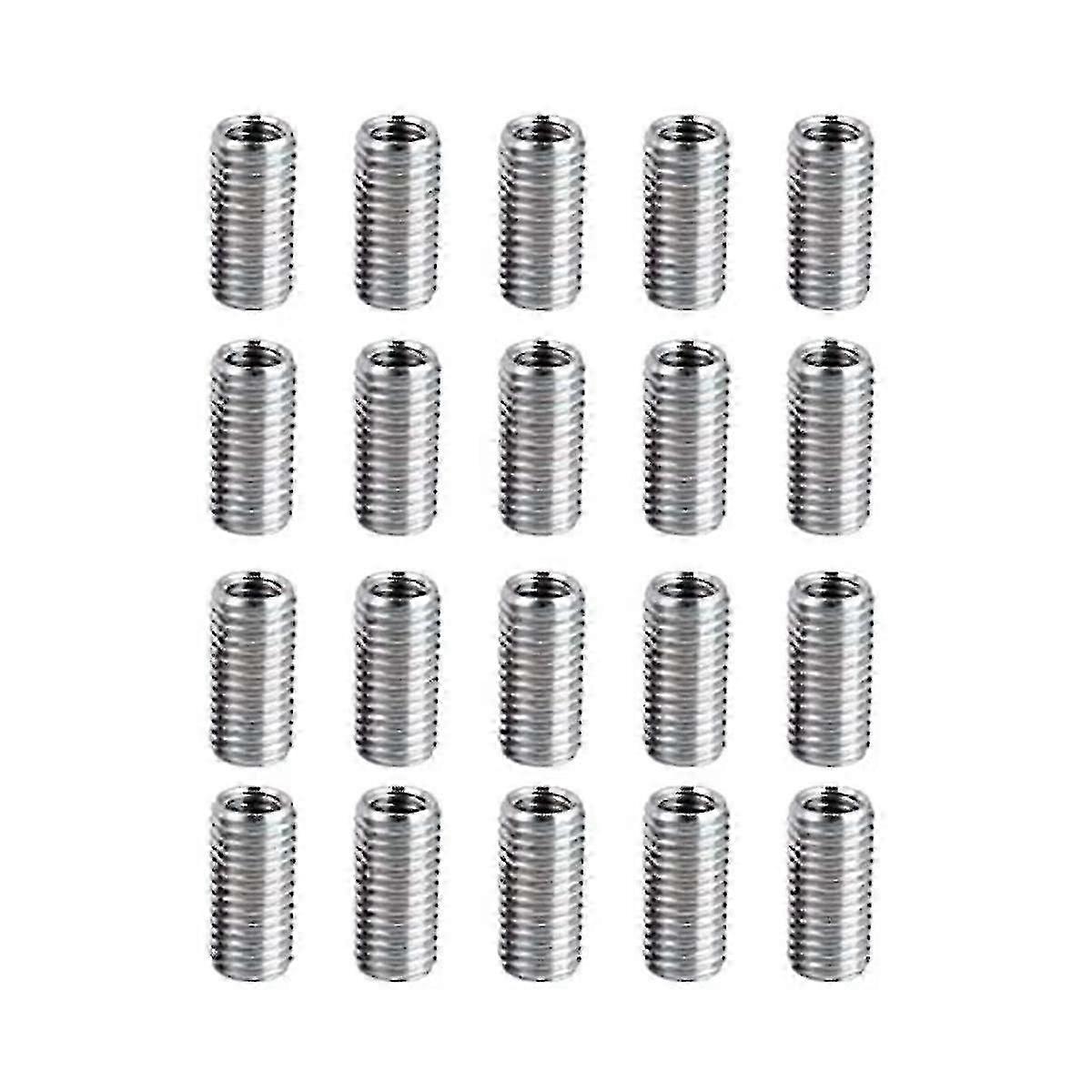 20 Pcs M8 to M6 Thread Screw Sleeve Bolt Conversion Nuts Thread Reducing Nuts