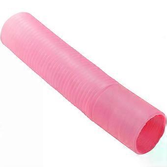 Pink Plastic Foldable Tube Tunnel for Gerbils and Mice Play