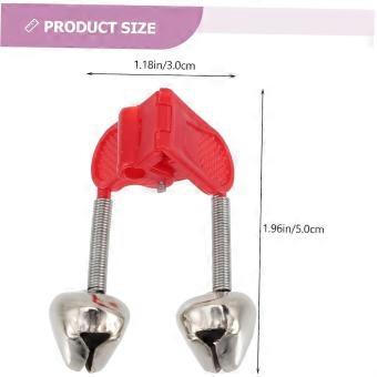 50pcs Portable Fishing Bell Clips with Sound Alert Indicators Durable Design for Fishing Rods for Night Cycling Alerts and Pet Entertainment