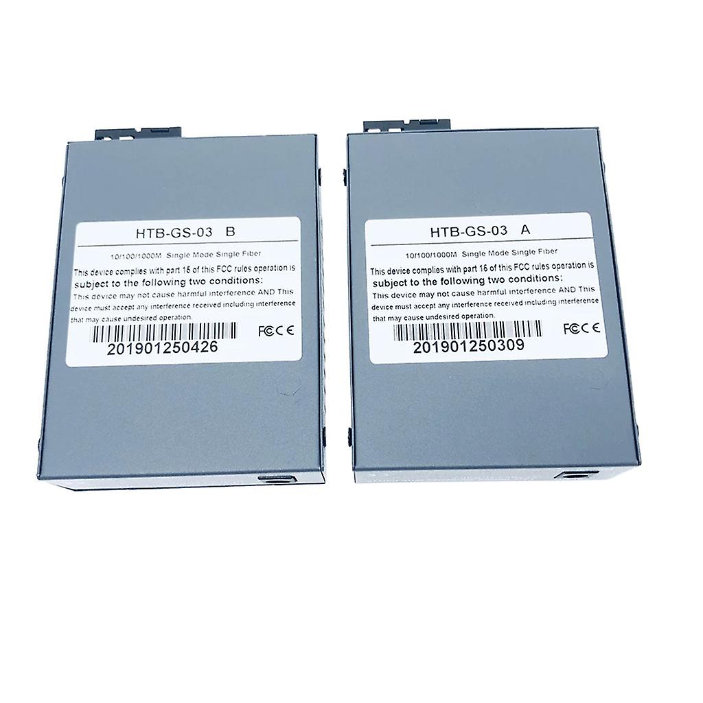 1ペアのギガファイバーメディアコンバーター10/100/1000Mbpsシングルファイバートランシーバー