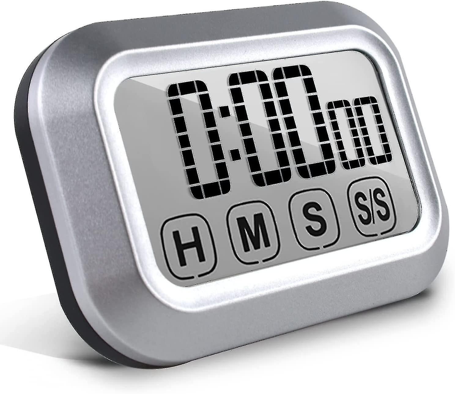 Digital Kitchen Timer Touch Screen Cooking, Magnetic Countdown Timer, High Volume, Large Led Display