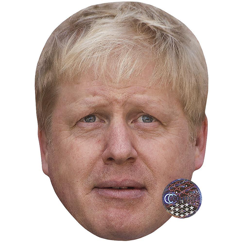 Boris Johnson (Blonde) Celebrity Mask, Flat Card Face