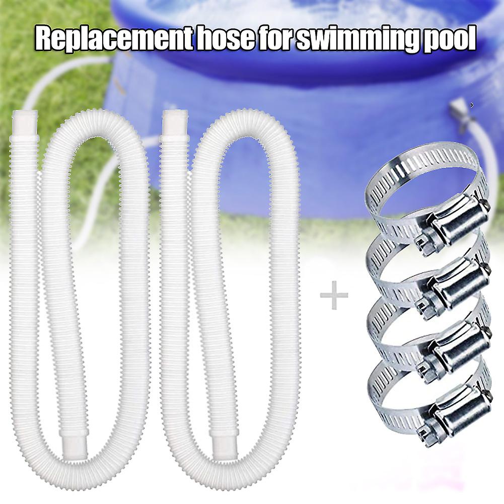 1/2 Pcs Replacement Hose for Above Ground Pools 1.25 Inch Diameter Pool Pump Accessory 59 Inch Long