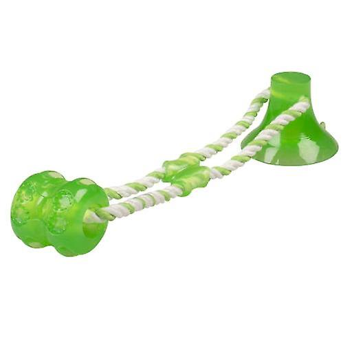 Duvo Plus Gioco con Corda e Ventosa Verde per Cani