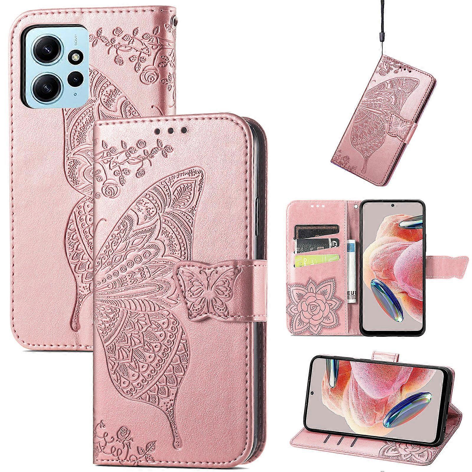 Cover Compatibile Con Xiaomi Redmi Note 12 4G Custodia Pelle Portafoglio A Libro Lupo Fisso Disegni Cute Slot Schede Magnetica Supporto Portacarte Flip Case Per Redmi Note 12 4G - Foto 7