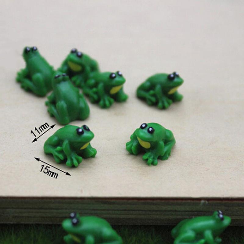 2pcs Dollhouse Miniature Game Scene Model Accessories Mini Frog
