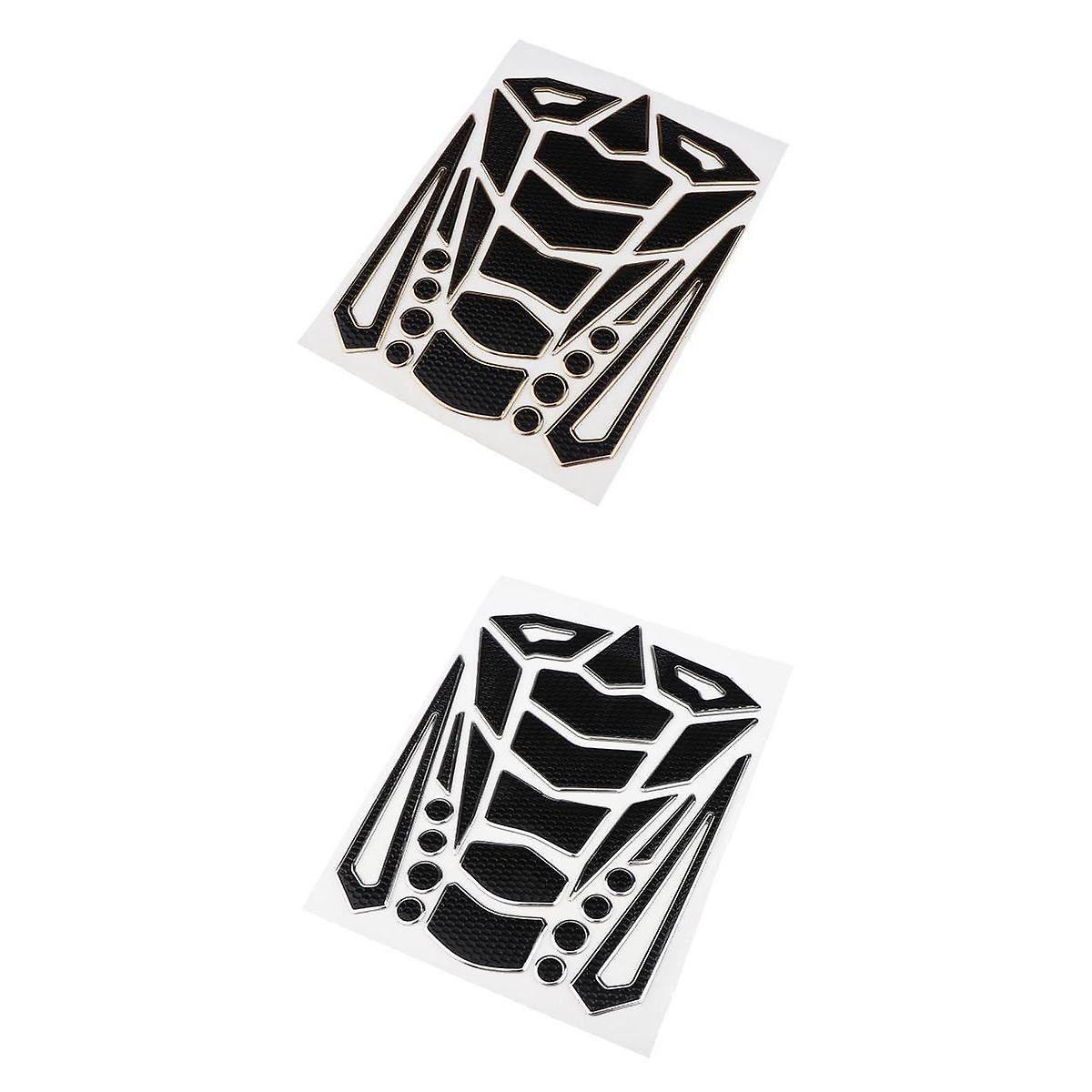 滑り止めタンクパッド膝プロテクターオートバイ用ガスステッカーゴールデン+シルバー