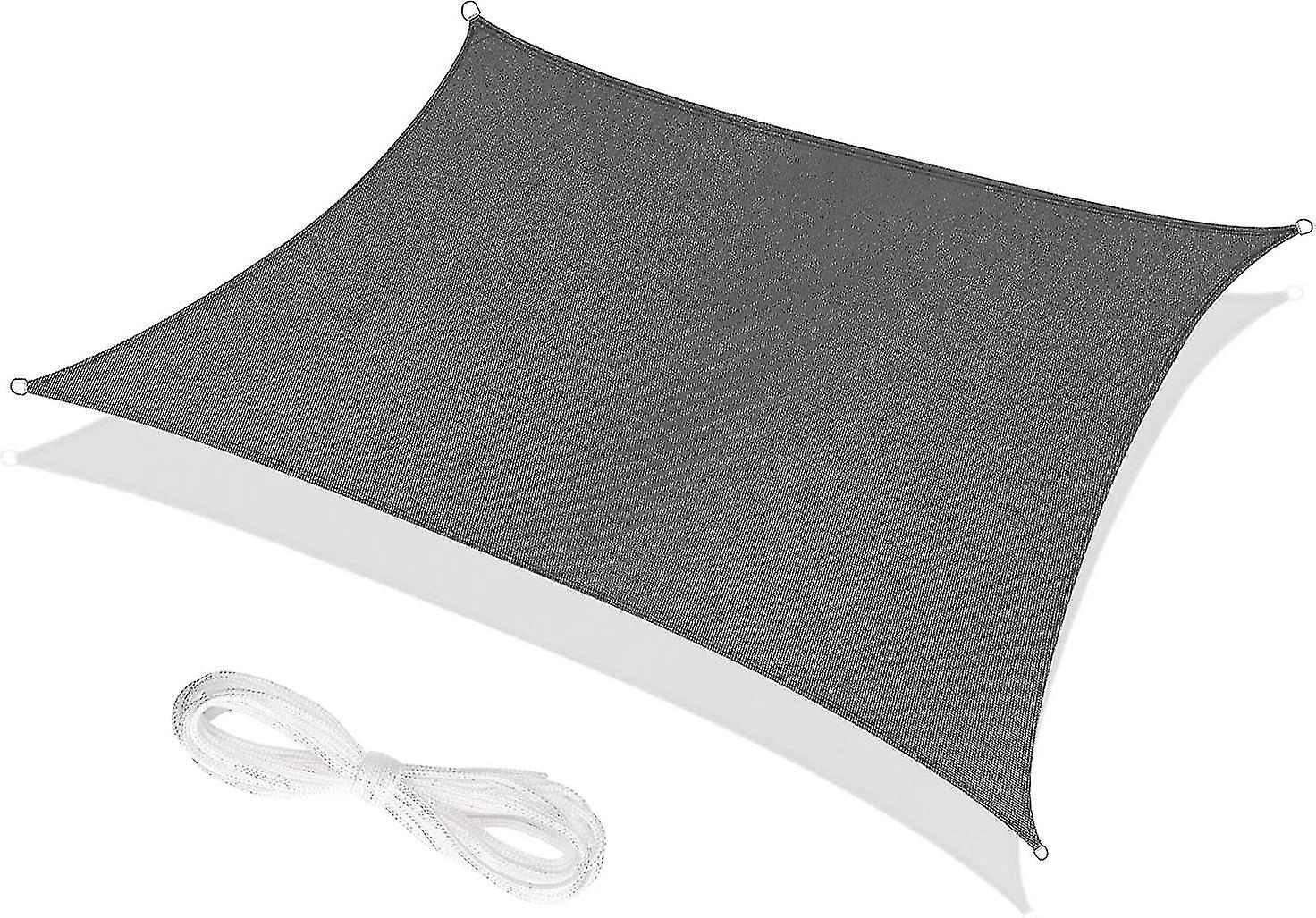 شراع ظل مستطيل 3 × 5 م ، شراع ظل 98٪ حماية من الأشعة فوق البنفسجية ، قماش ظل للخارجية ، حديقة وفناء ، حديقة ، مع حبل ، رمادي أفضل هدية