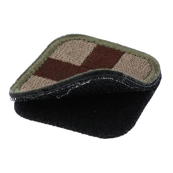8x50 x 50mm Hook & Loop Medic First Aid Red Cross Patch Coffee Cross and Tan