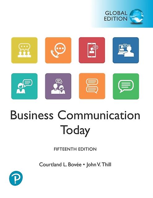 Business Communication Today Global Edition by John Thill Paperback