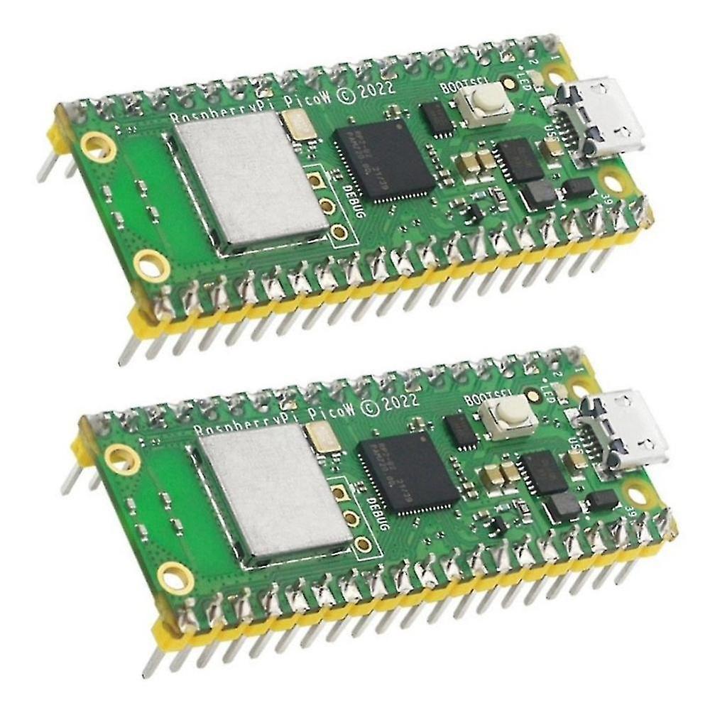 2pcs For Pico W With Wireless Wifi Module Dual-core Arm Mo+rp2040 Microcontroller Development Board