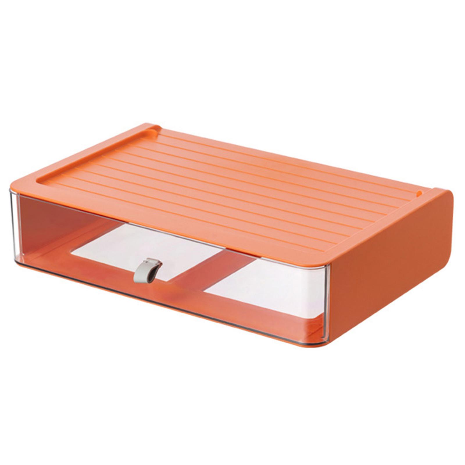 Transparent Desktop Organizer Large Capacity Drawer Storage Box Stackable For Ca