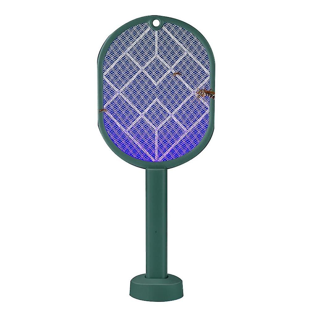 Mosquito Swatter Powerful Usb Rechargeable Fly Killer Green