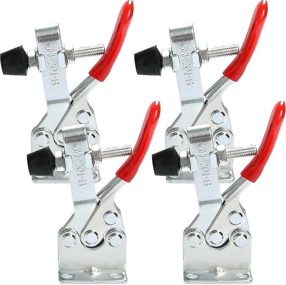 GH-201-B Toggle Clamp, 4pcs Toggle Clamp, Toggle Clamp Device, Holding Capacity About 90 Kg, Non-slip, Quick Release, Heavy Duty